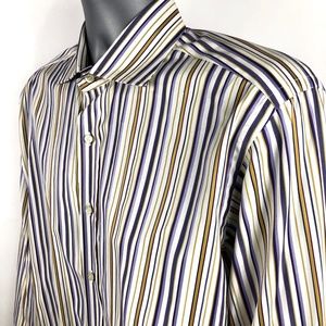 ETRO Milano Men's Pinstripe Sport Shirt